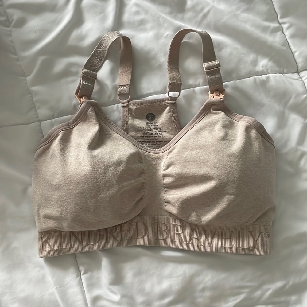 Kindred Bravely Light Pink Sublime Nursing Sports Bra